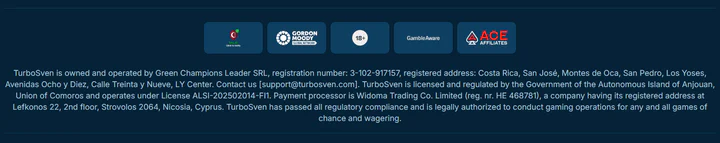 turbosven casino licensing